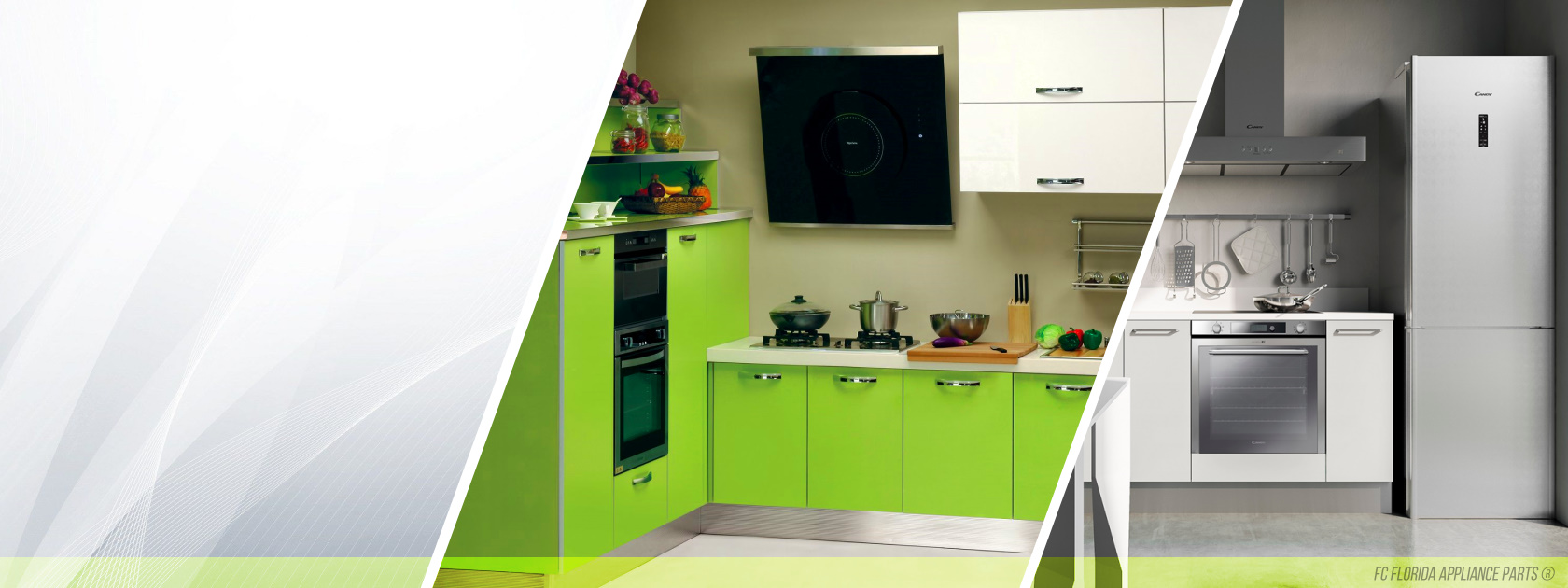 green kitchens and silver kitchen